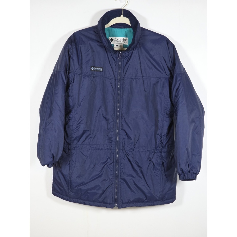Columbia Womens Large Gizzmo 3 in 1 Blue Nylon Parka Ski Snow Winter Coat Layer - Picture 8 of 11